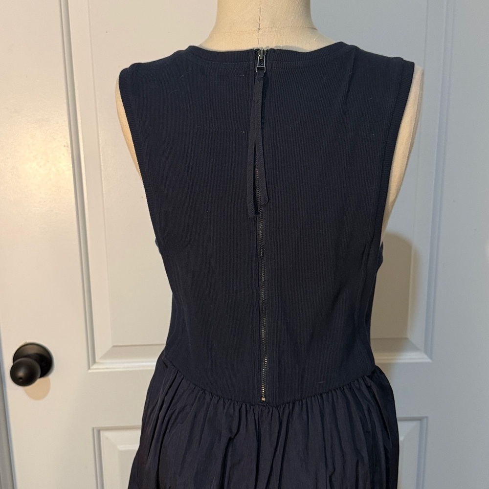 Daily Practice Bowline Midi Navy Sleeveless Dress Small Sold Out Anthropologie - Picture 8 of 13